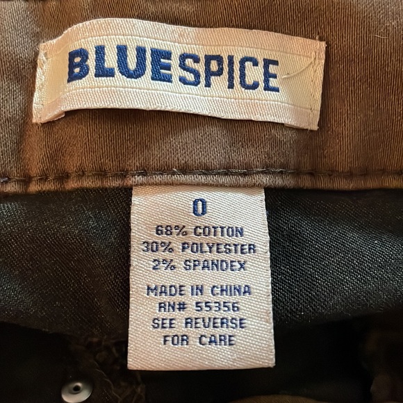 Brown Blue Spice Skinny Pants Size 0 - Picture 4 of 4